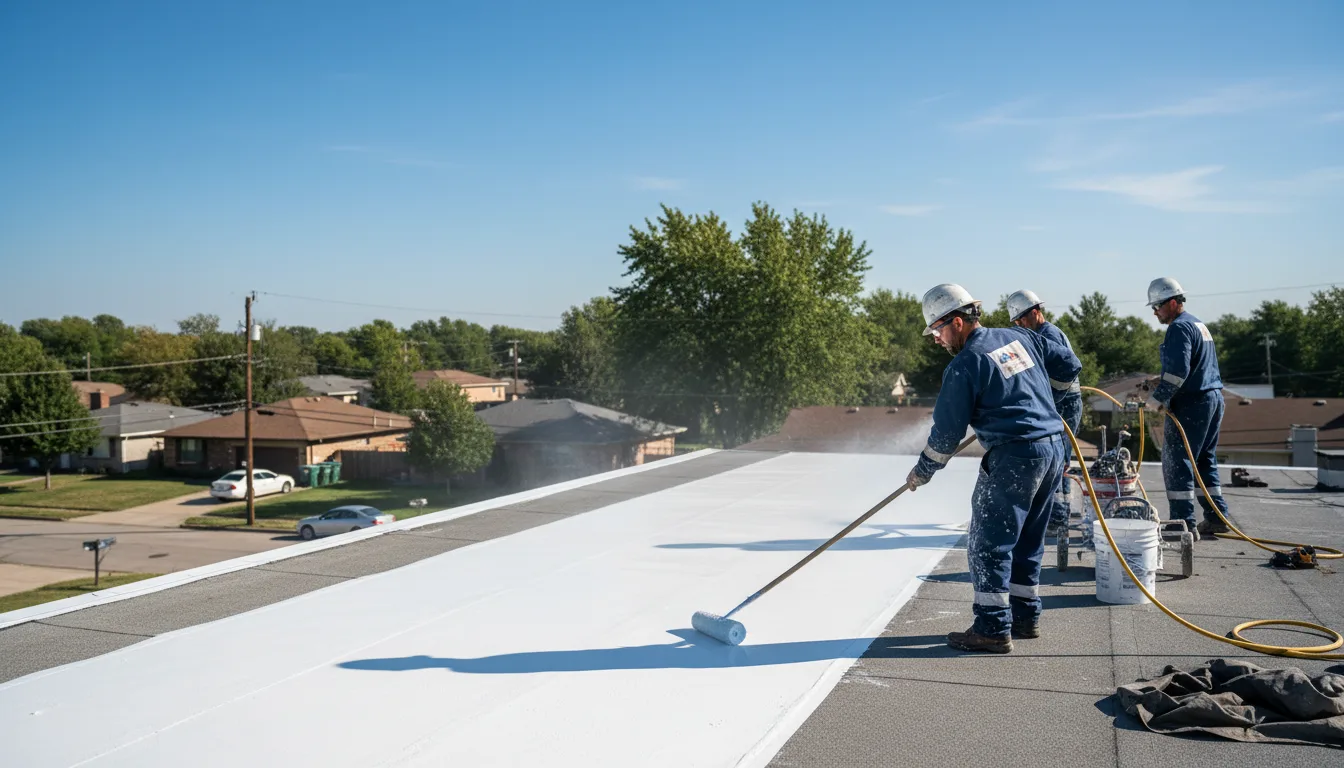 Commercial roof coating in Robbinsville, NJ near me